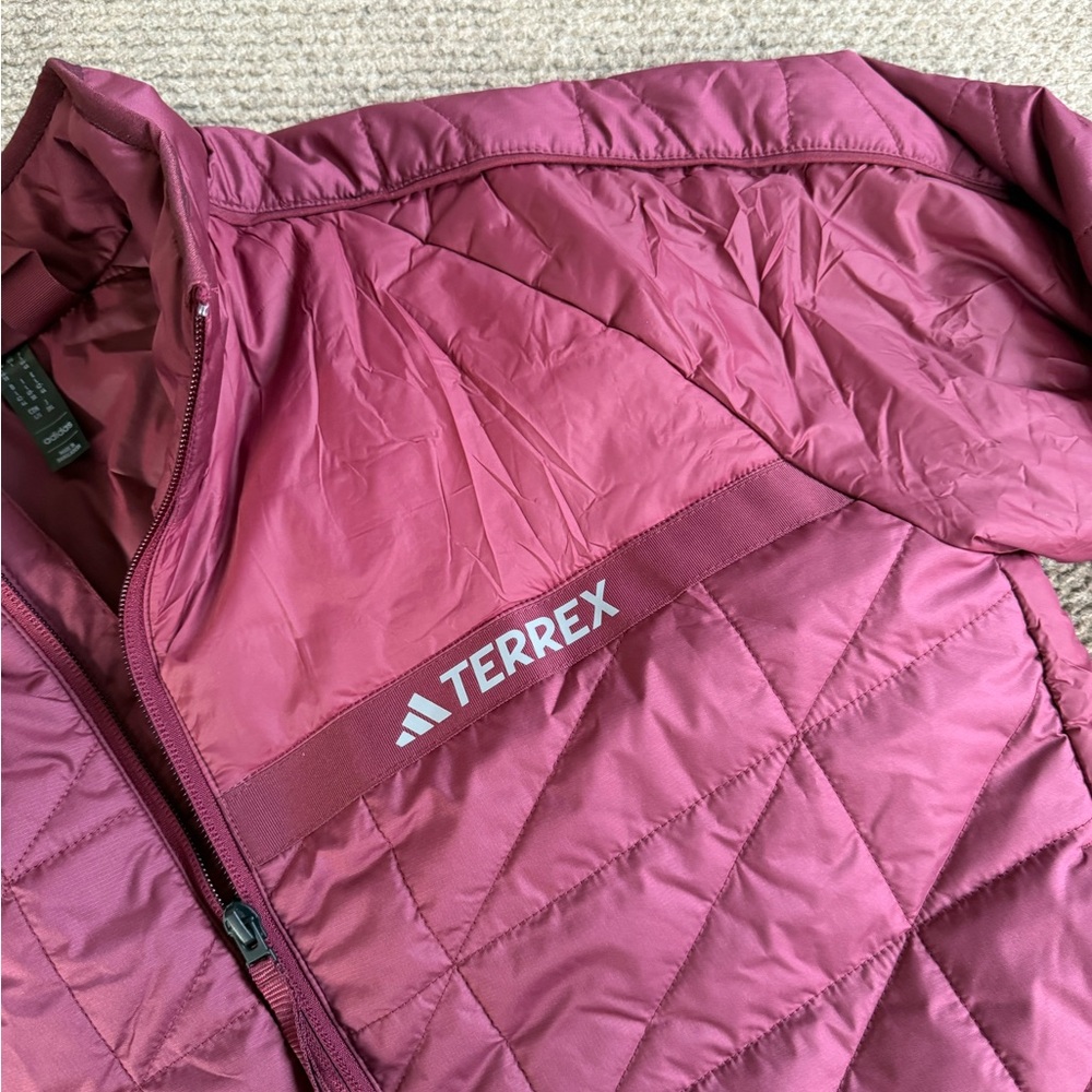 Adidas Terrex Multi Insulation Shadow Red Hiking Jacket IB4210 Women’s Size L - Picture 5 of 10